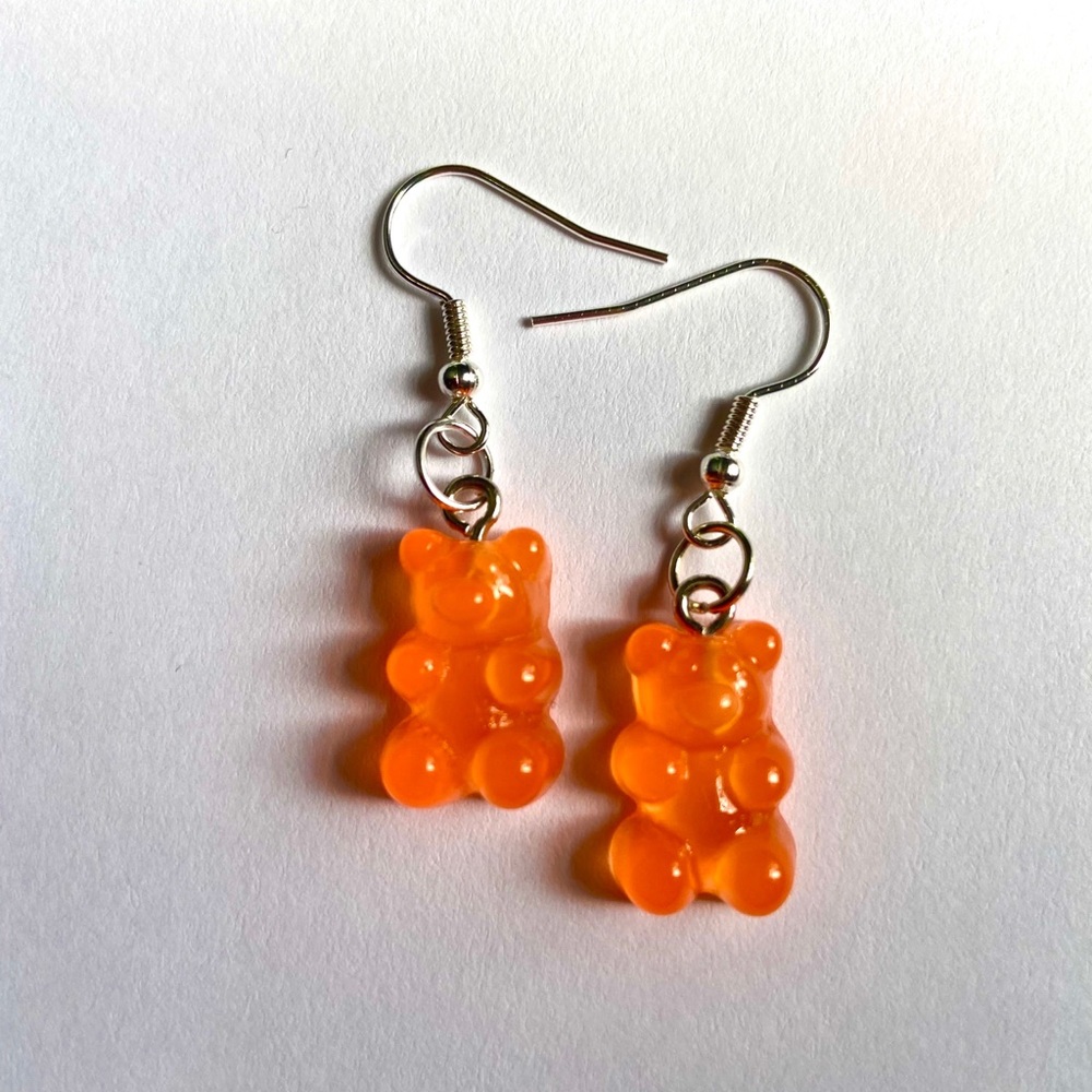 Handmade gummy bear earrings🐻
